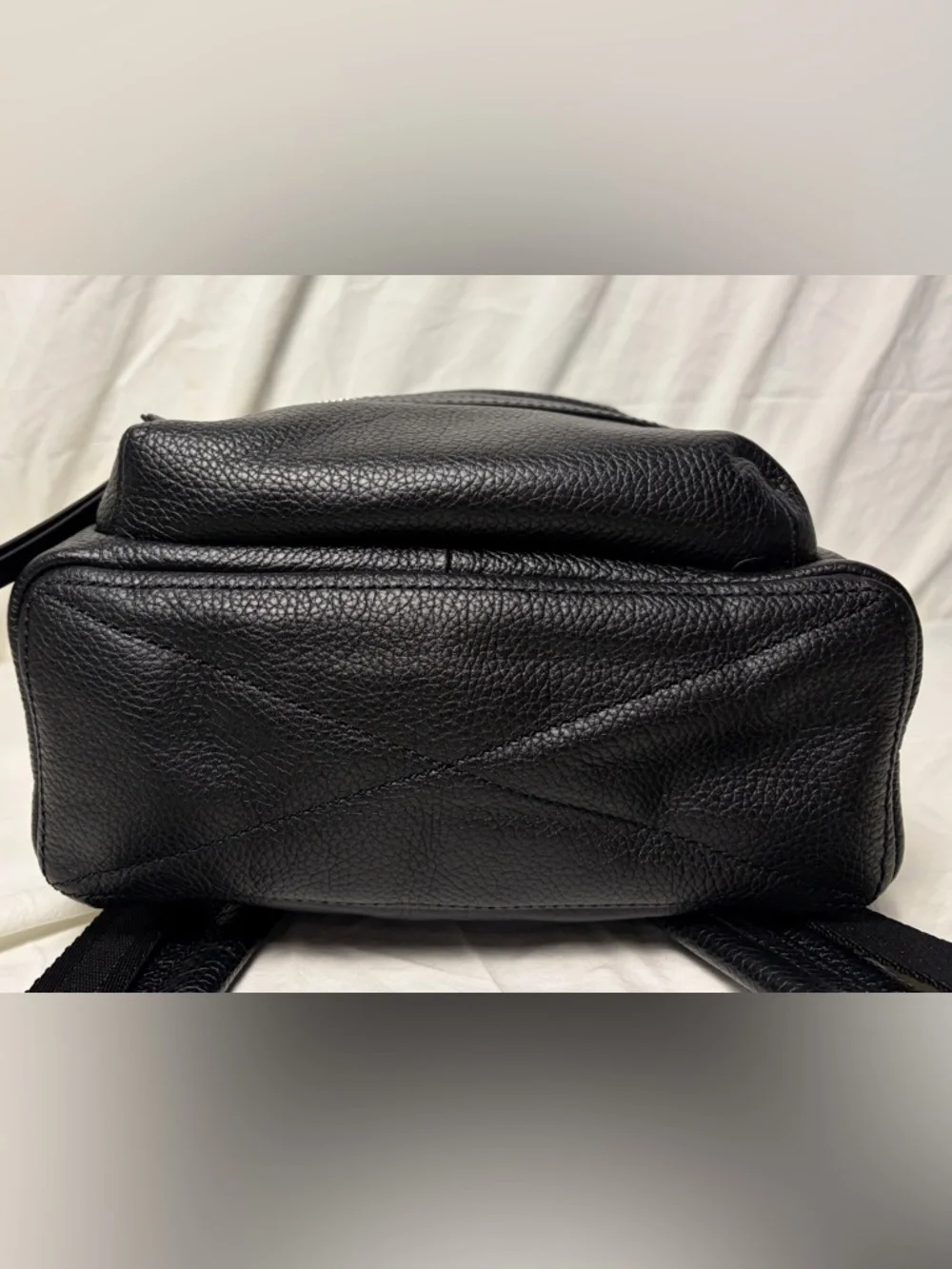 Marc Jacobs Medium Biker Backpack – Black Pebbled Leather